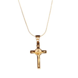 Kalung Salib Stainless Steel - Gold