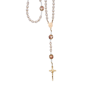 Rosario Swarovski 65 Gold Pearl 6 Tsha